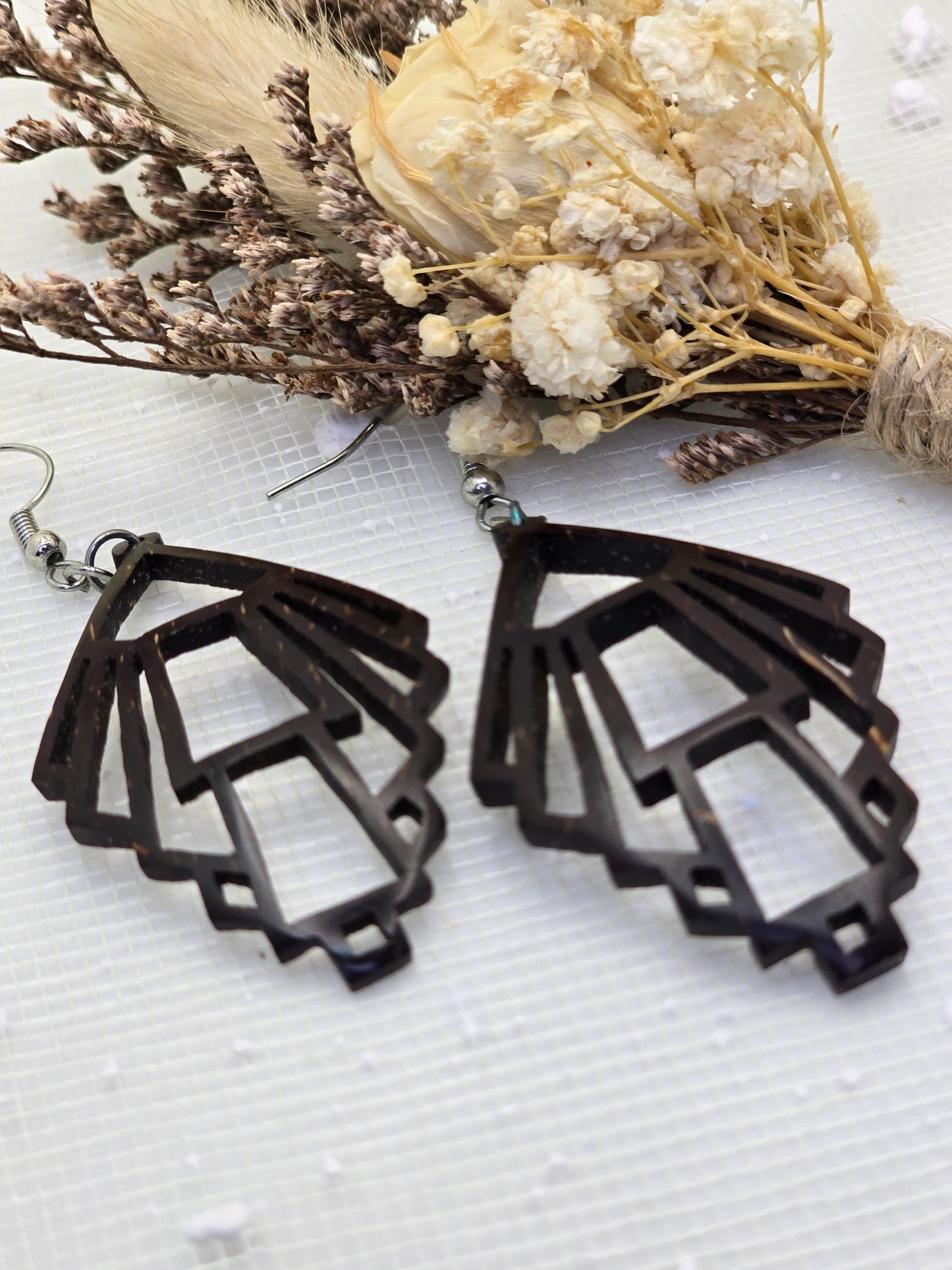 Coconut shell Earring