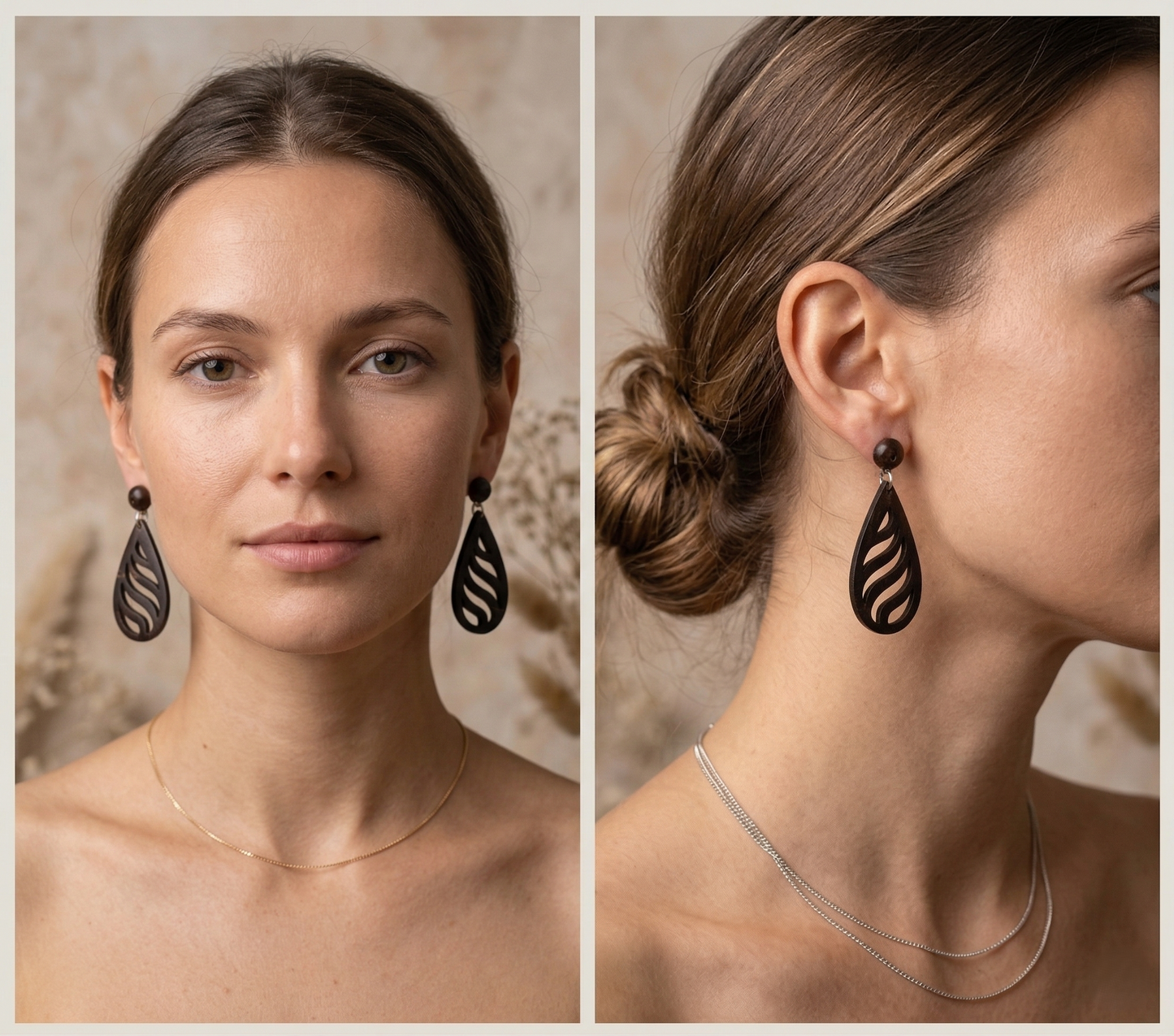 Coconut shell Stud Earrings