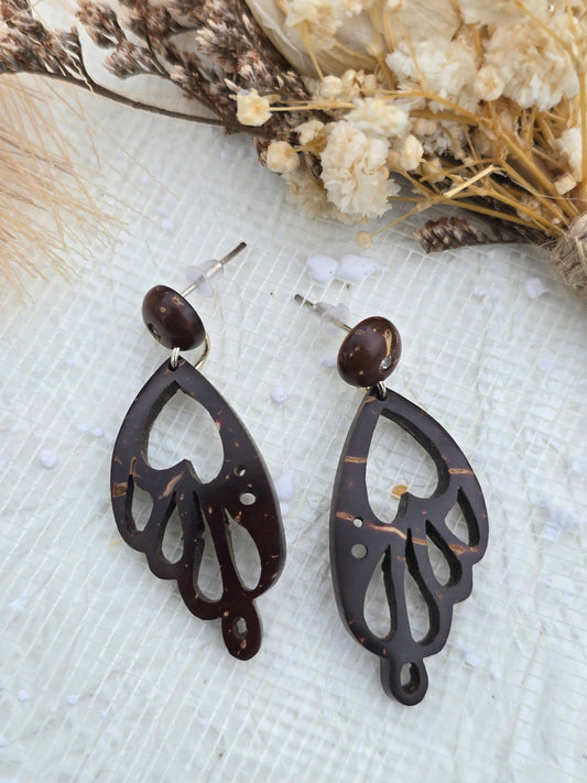 Coconut shell Stud Earrings