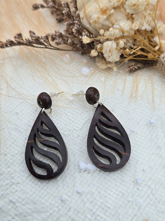 Coconut shell Stud Earrings