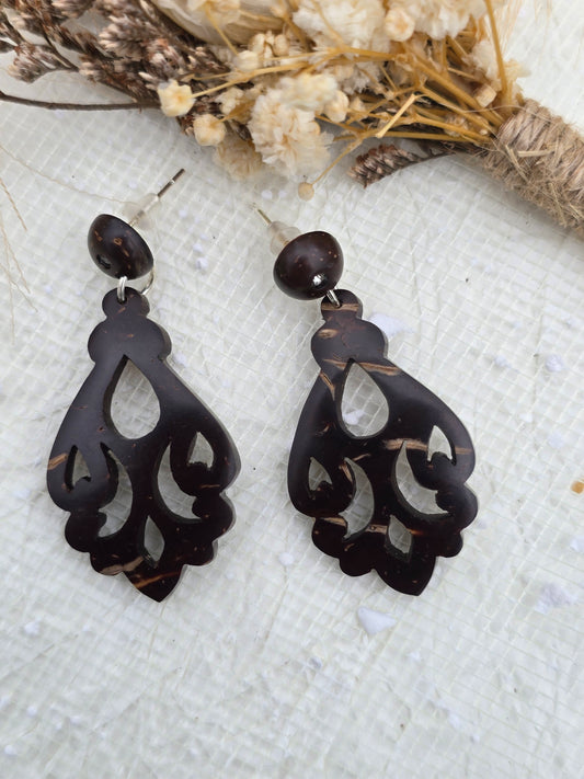 Coconut shell Stud Earrings
