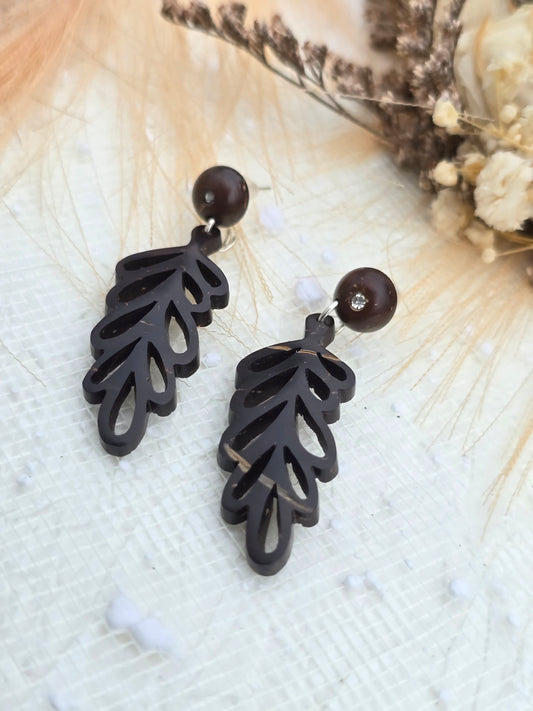 Coconut shell Stud Earrings