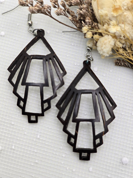 Coconut shell Earring