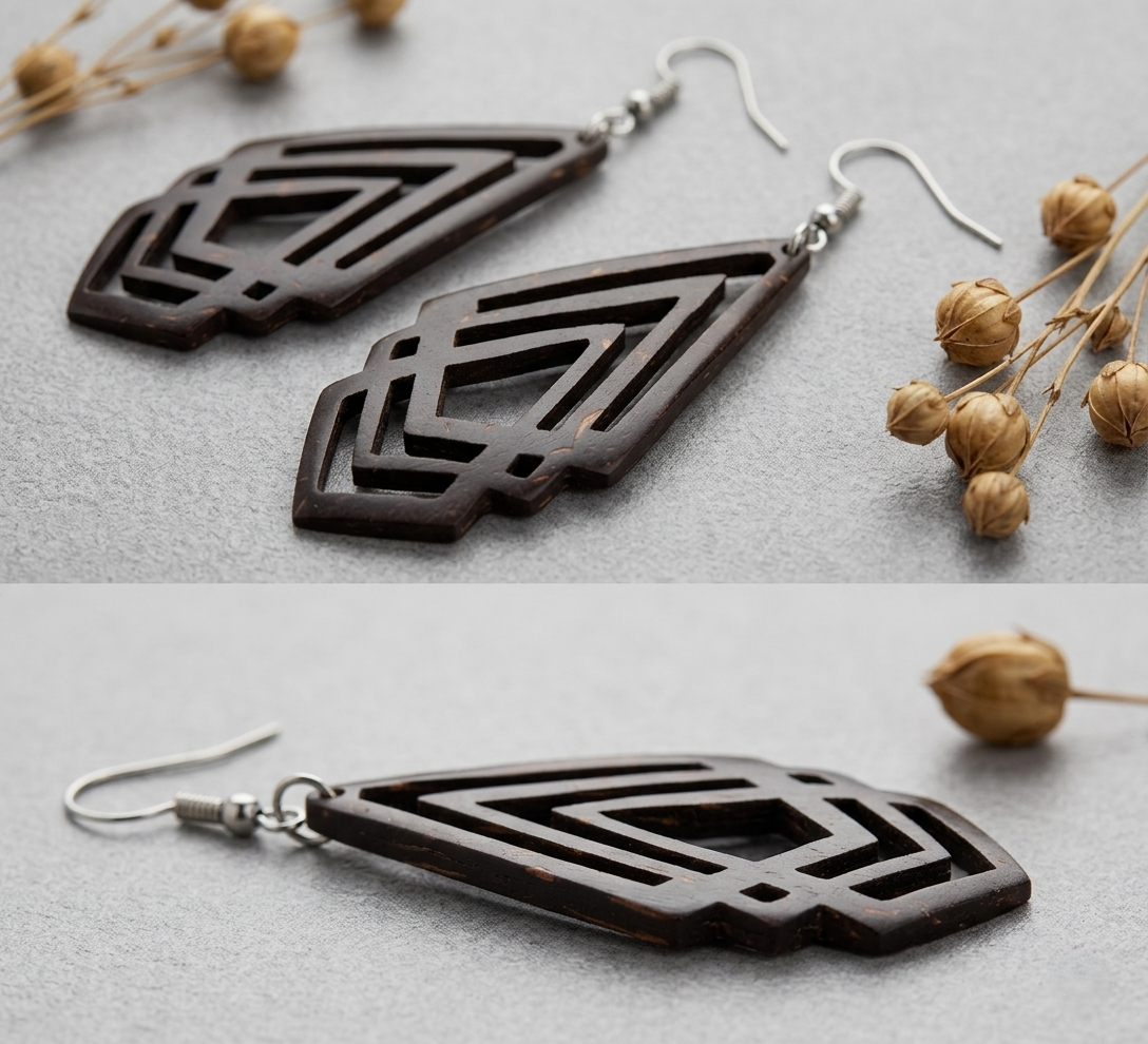 Coconut shell Earrings