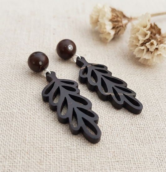 Coconut shell Stud Earrings