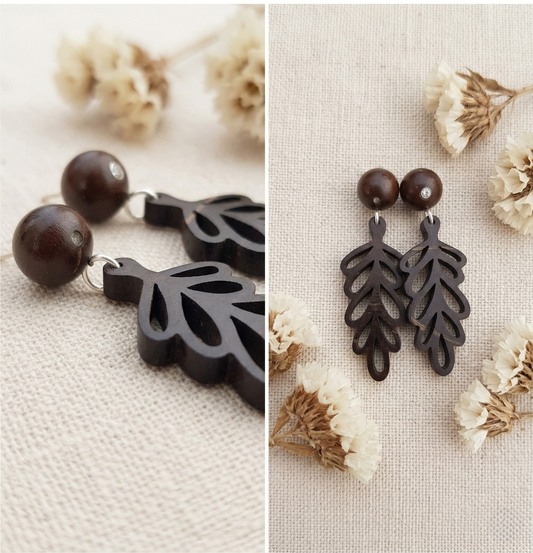 Coconut shell Stud Earrings