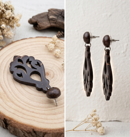 Coconut shell Stud Earrings