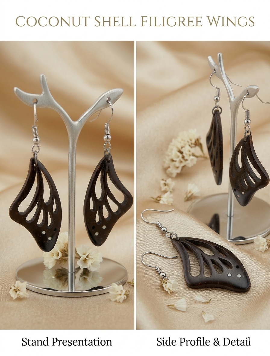 Coconut shell Earrings