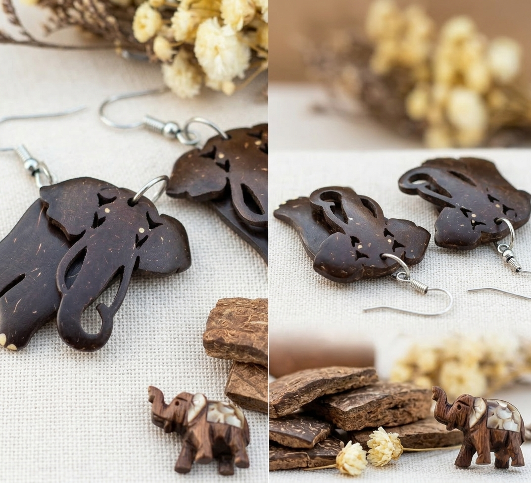 Coconut shell Earrings