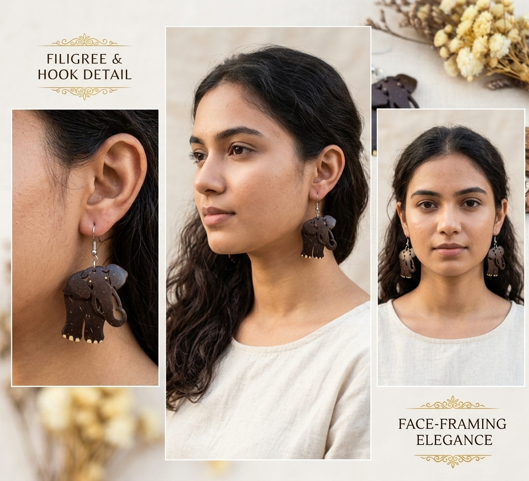 Coconut shell Earrings