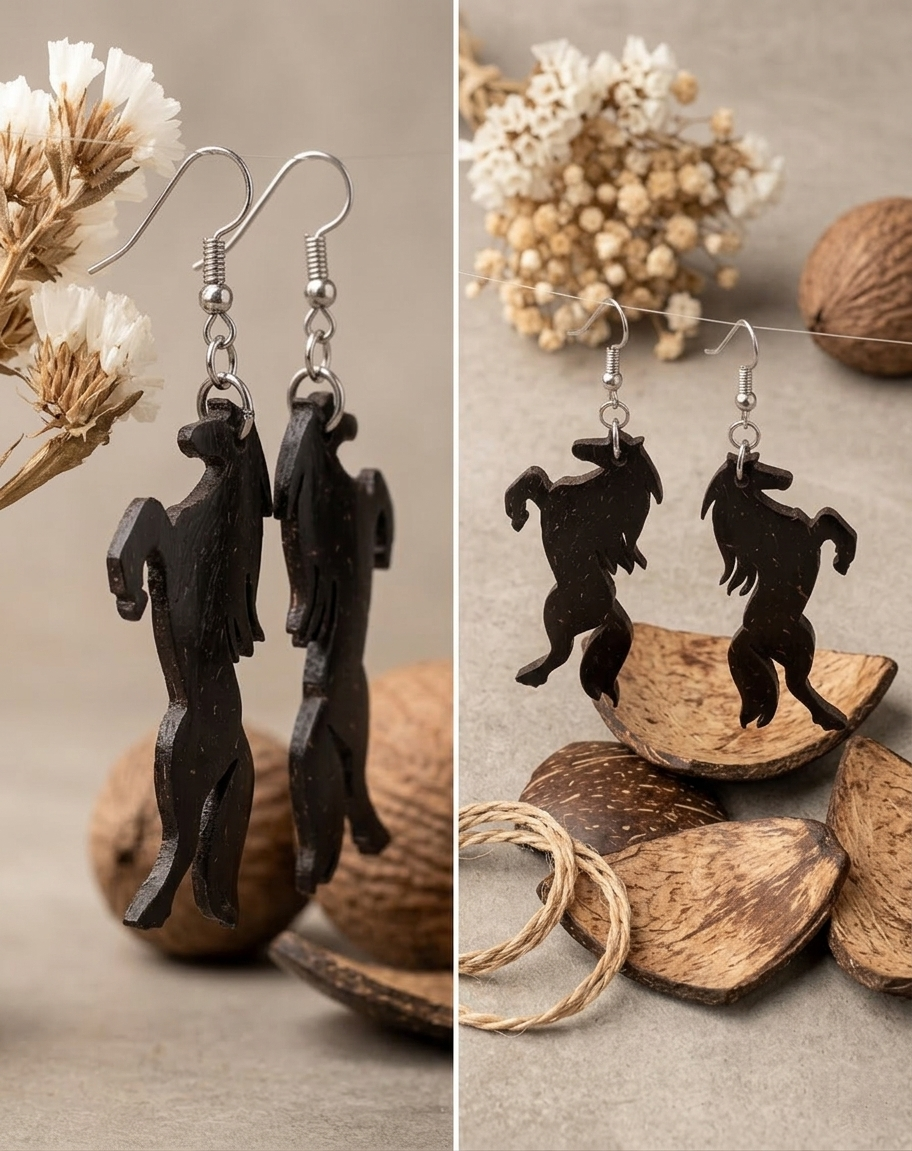 Coconut shell Earrings