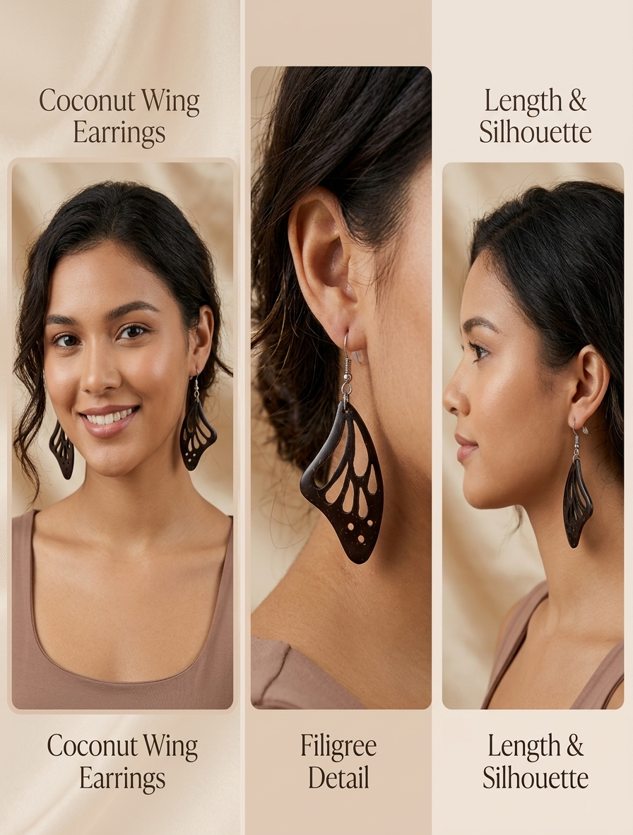 Coconut shell Earrings