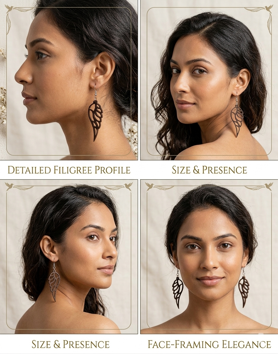 Coconut shell Earring