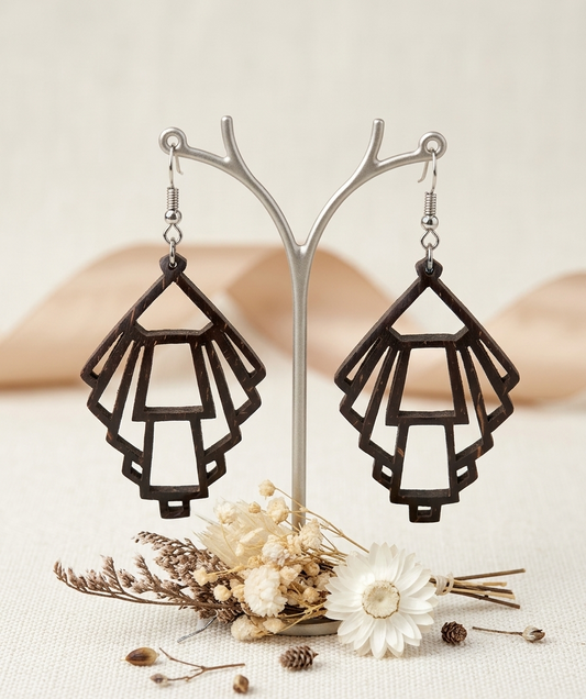 Coconut shell Earring