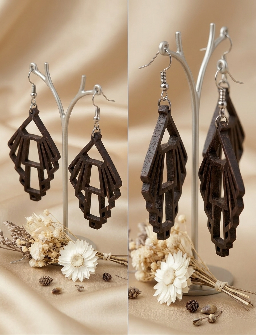 Coconut shell Earring