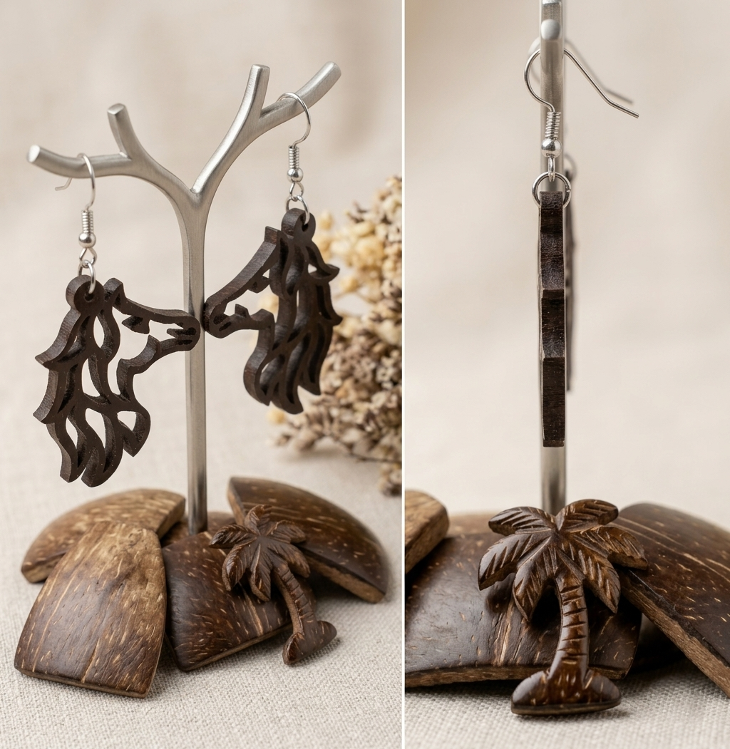 Coconut shell Earrings