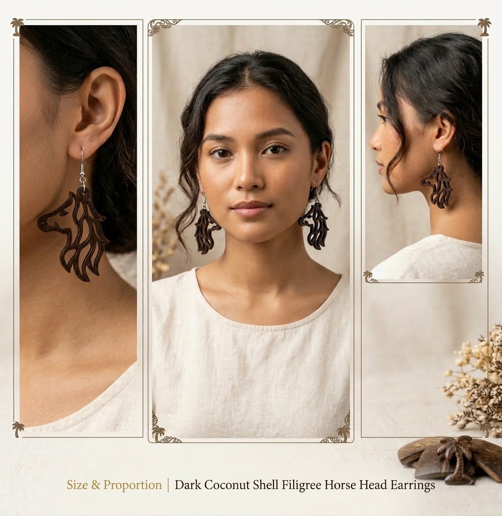 Coconut shell Earrings